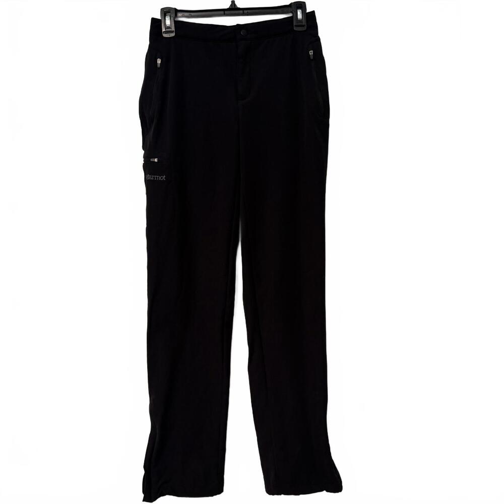Marmot Scree Softshell Technical Pants Black Women's 6 Zip Pocket Stretch Waist